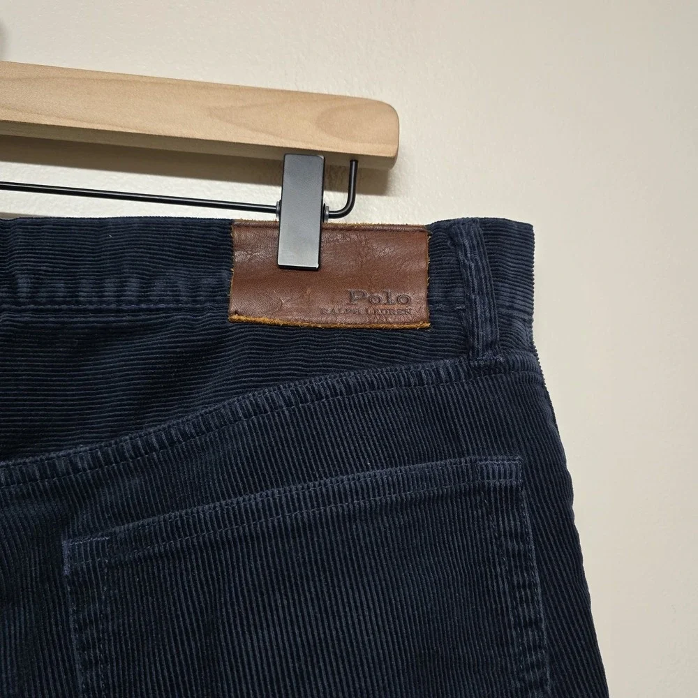 Polo Ralph Lauren Men's Corduroy Prospect Pants Casual Preppy Navy Blue Sz 34/30